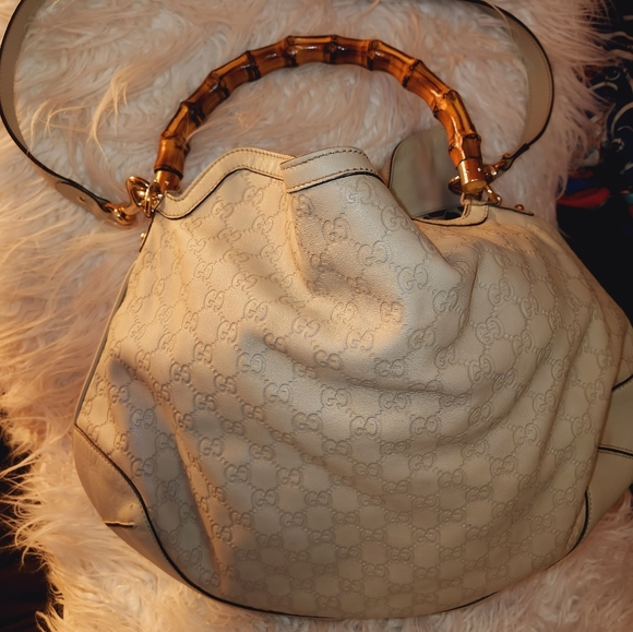 Gucci Guccissima Bamboo 2way shoulder hand hobo bag - Picture 5 of 8